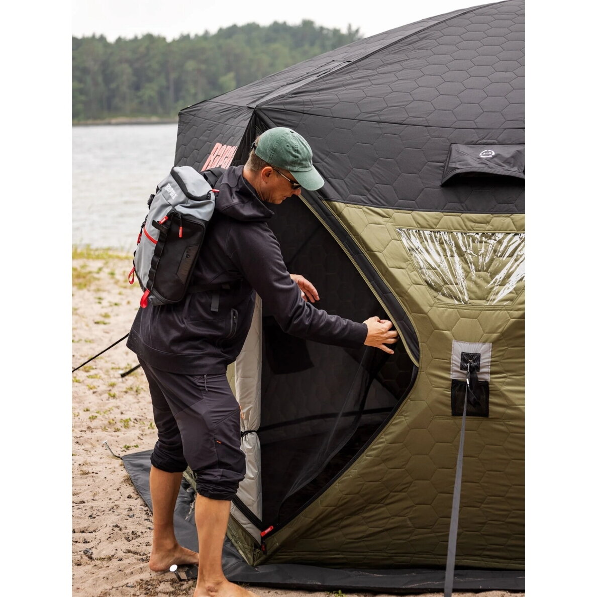 2027 PALAPINĖ KUBAS XXL RAPALA NORDIC HUB 36 Erdvi žieminės Vasarinė žūklės palapinė 17