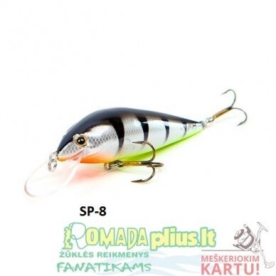 Vobleris Salmon 8.5cm Finland Lašišai arba Šlakiui 6 Vobleris Salmon 8.5cm Finland Lašišai arba Šlakiui 6