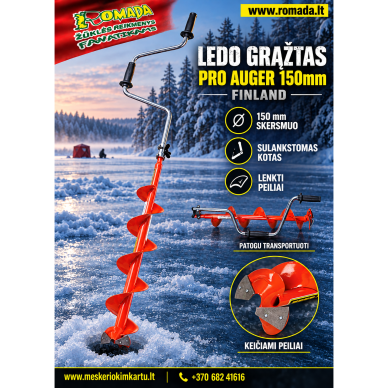 Ledo grąžtas Pro Auger 130mm / 150mm Finland 2