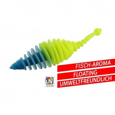 Avižadrebis Guminukai Su skoniu Drop-shot UV-Efektas Floating Plaukiantys 4