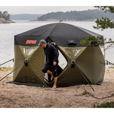 2027 PALAPINĖ KUBAS XL RAPALA NORDIC HUB 24 Erdvi žieminės Vasarinė žūklės palapinė 2
