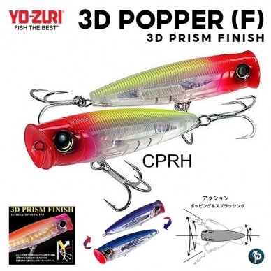 Vobleris Yo-Zuri Popper 3D R1367 F90mm 2