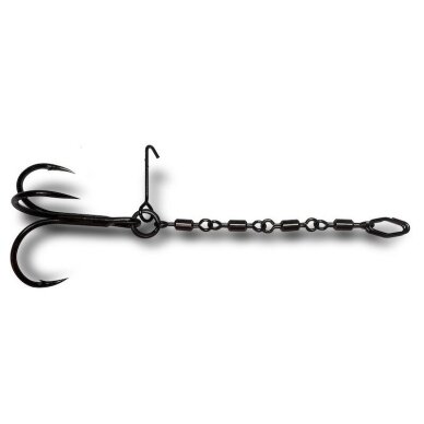 Spiningavimo sistema VMC Pike Chain Rig Black Nickel & Orange UV 4 Spiningavimo sistema VMC Pike Chain Rig Black Nickel & Orange UV 4
