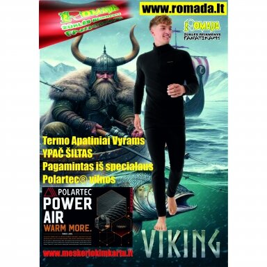 Apatiniai rūbai Komplektas pagamintas iš specialaus tipo Polartec® vilnos Žieminiai Thermo rūbai Spalva Juoda Ypač Šilti ir Lengvi Viking Thermo Extra Warm Apatiniai rūbai Komplektas pagamintas iš specialaus tipo Polartec® vilnos Žieminiai Thermo rūbai Spalva Juoda Ypač Šilti ir Lengvi Viking Thermo Extra Warm
