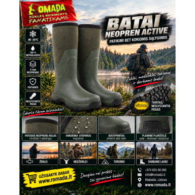 Botai Neopren Active Boot – 100 % vandeniui nepralaidūs Žvejybai ir Medžioklei Botai Neopren Active Boot – 100 % vandeniui nepralaidūs Žvejybai ir Medžioklei