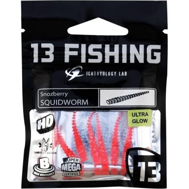 Avižadrebio guminukai 13 FISHING Squidworm 27mm 6vnt su kvapais Avižadrebio guminukai 13 FISHING Squidworm 27mm 6vnt su kvapais