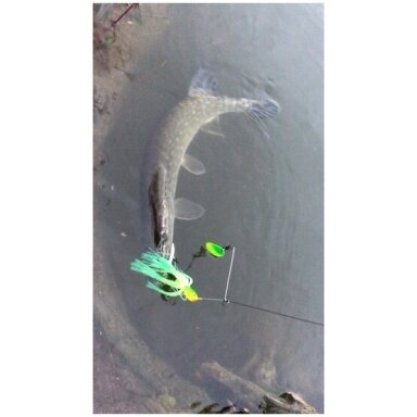 Blizgė Mega Spinnerbaits su lapeliais 14g Blizgė Mega Spinnerbaits su lapeliais 14g