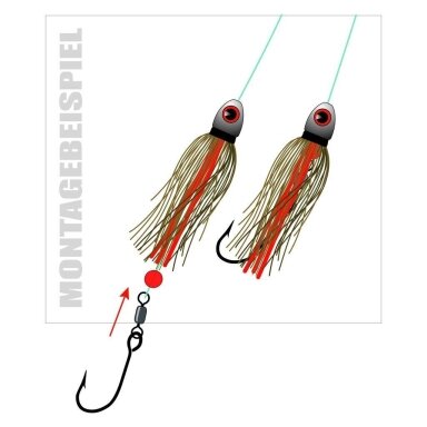 Blizgė muselė Lydekinė 10g / 14g RED Tiger Blizgė muselė Lydekinė 10g / 14g RED Tiger