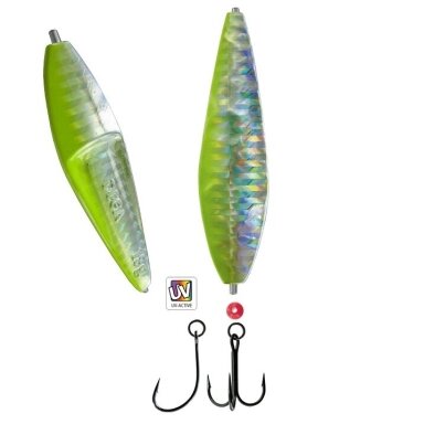Vėjažuvių Siaubas Blizgė Salmon UV Rifliuota InLine 25g 9cm Blizgės tinka Vejažuvėms Lašišoms Šlakiams ir Lydekoms Vėjažuvių Siaubas Blizgė Salmon UV Rifliuota InLine 25g 9cm Blizgės tinka Vejažuvėms Lašišoms Šlakiams ir Lydekoms