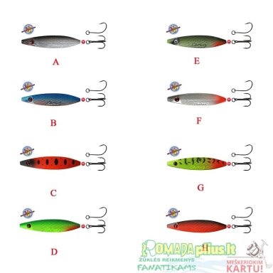 Blizgė Seatrout Mod-3 28g Tolimas metimas Blizgės tinka Vejažuvėms, Lašišoms, Šalakiams ,Lydekoms ir Salačiui Blizgė Seatrout Mod-3 28g Tolimas metimas Blizgės tinka Vejažuvėms, Lašišoms, Šalakiams ,Lydekoms ir Salačiui