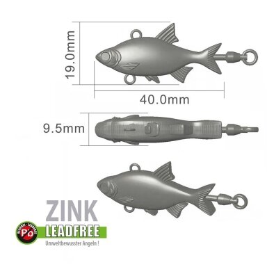 Blizgė Spinner JIG UV 16g  be švino
