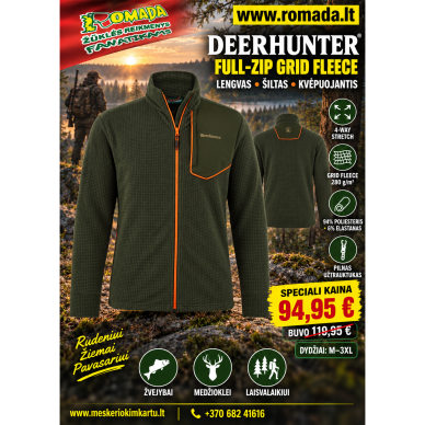 Bliuzonas megztinis Deerhunter Full-Zip Grid Fleece Bliuzonas megztinis Deerhunter Full-Zip Grid Fleece
