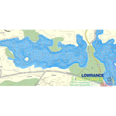 Chart-LT 8-GB Map158 Lietuvos batimetrinis žemėlapis Deep Sonarams Lowrance Eholotams 1