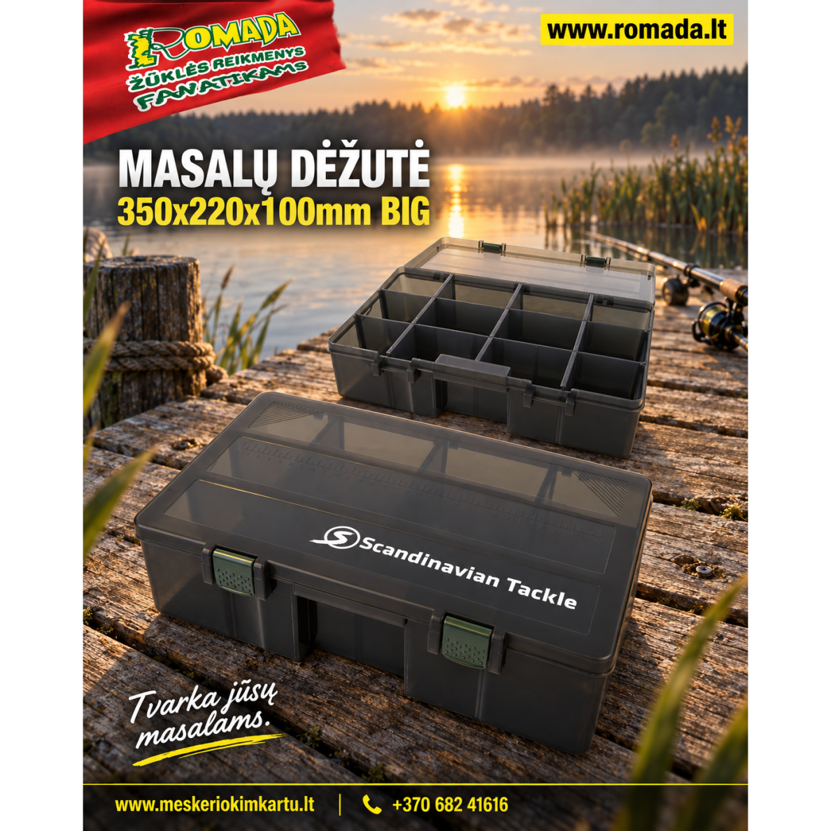 Masalų dėžutė 350x220x100mm BIG Aukšta ir Patogi Finland