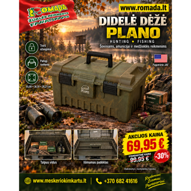 Didelė dėžė Plano Hunting Fishing Medžioklinė made in USA
