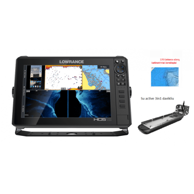 Echolotas Lowrance HDS-12 LIVE su Active Imaging 3-1 su sonaru Echolotas Lowrance HDS-12 LIVE su Active Imaging 3-1 su sonaru