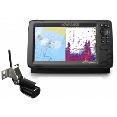 Echolotas Lowrance HOOK Reveal 9 TripleShot with CHIRP, SideScan, DownScan &amp; Base Map