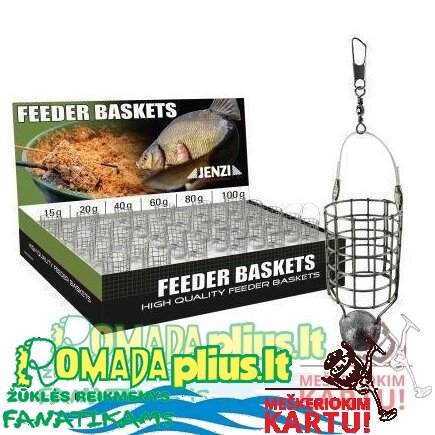 Feeder šeryklos Nr.1 15g-80g Feeder šeryklos Nr.1 15g-80g