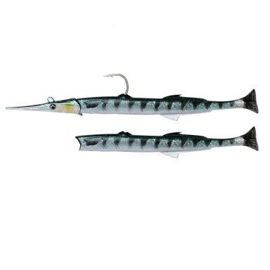 Guminukas jūrinis Adatžuvies Imitacija SG 3D Needlefish Pulsetail 2+1 23cm 55g Guminukas jūrinis Adatžuvies Imitacija SG 3D Needlefish Pulsetail 2+1 23cm 55g