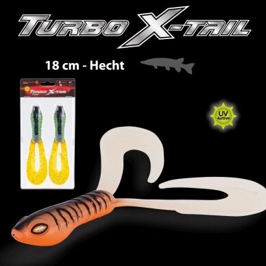 Guminis masalas IRON CLAW Turbo Double X-Tail UV 18cm 2vnt Guminis masalas IRON CLAW Turbo Double X-Tail UV 18cm 2vnt
