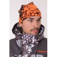 Kepurė žieminė Žvejybinė Medžioklinė Orange Camo Oranžinė