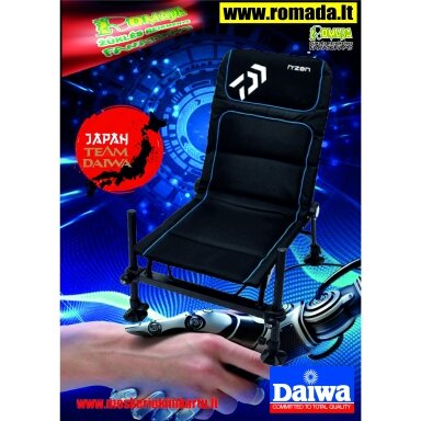 Kėdė Feeder Žvejybai DAIWA TEAM Išskirtinė kėdė DAIWA Specialiai sukurta dugninei Feeder tipo žvejyba Dideliam komfortui Kėdė Feeder Žvejybai DAIWA TEAM Išskirtinė kėdė DAIWA Specialiai sukurta dugninei Feeder tipo žvejyba Dideliam komfortui