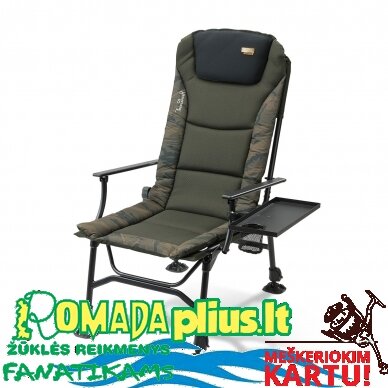 Kėdė karpinė „ypač lengva“ su staliuku iki 150kg svoriui Ti-Lite Carp Seat