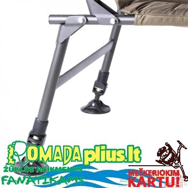 Kėdė Šezlongas žvejybinė Carp Super Patogumas D-XL max 140kg 2