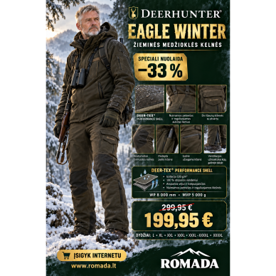 Kelnės Deerhunter Winter Medžioklinė DEER-TEX® 100% Kelnės Deerhunter Winter Medžioklinė DEER-TEX® 100%