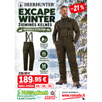 Kelnės Žieminės Medžioklė Žvejyba Winter Deerhuter 100% Waterproof Kelnės Žieminės Medžioklė Žvejyba Winter Deerhuter 100% Waterproof