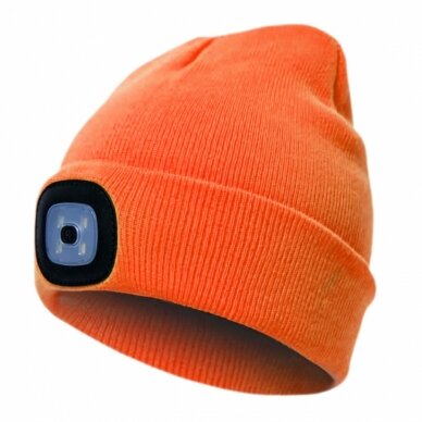 Kepurė Fleece Žvejybinė arba Medžioklinė su USB LED Prožektorium nereikalingi elementai