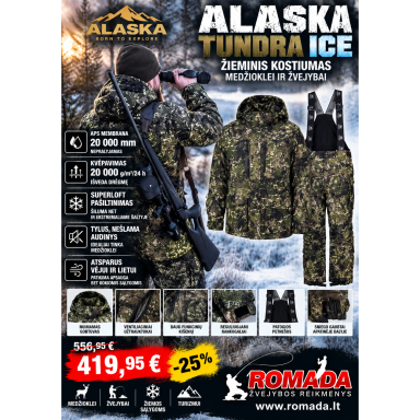 Kostiumas ALASKA Tundra ICE APS® Membrana Waterproof 20,000 / 20.000 Kostiumas ALASKA Tundra ICE APS® Membrana Waterproof 20,000 / 20.000