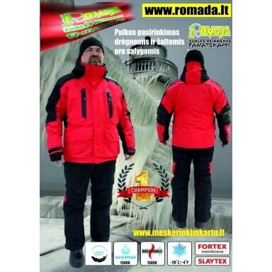 Kostiumas RED Champion iki -20C Membrana 15.000/15.000 CHAMPION WINTER FISHING SUIT Kostiumas RED Champion iki -20C Membrana 15.000/15.000 CHAMPION WINTER FISHING SUIT