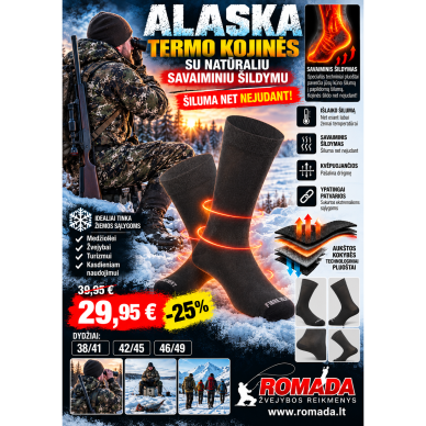 ALASKA savaime šylančios termo kojinės su FIBRE HEAT® technologija ALASKA savaime šylančios termo kojinės su FIBRE HEAT® technologija