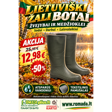 Lietuviški Žali botai – žvejybai medžioklei darbui ir laisvalaikiui Lietuviški Žali botai – žvejybai medžioklei darbui ir laisvalaikiui