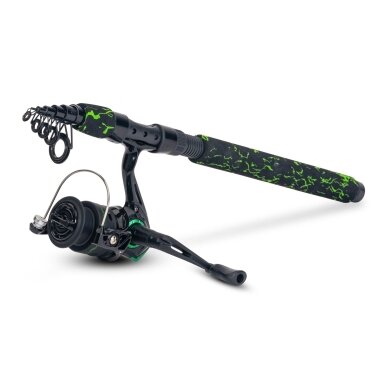 Meškerė su ritė Travel Set nuo 195cm iki 270cm transportavimas 45 - 48cm Meškerė su ritė Travel Set nuo 195cm iki 270cm transportavimas 45 - 48cm