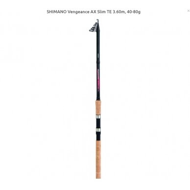 Meškerė teleskopinė Shimano Slim Vengeance AX 3.6m 40-80g 2