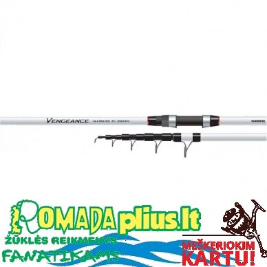 Meškerė Shimano Surf Dugninė teleskopinė Vengeance H 3,60m Užmetimas 50-100g Nuo kranto Žvejybai Geras pasirinkimas Meškerė Shimano Surf Dugninė teleskopinė Vengeance H 3,60m Užmetimas 50-100g Nuo kranto Žvejybai Geras pasirinkimas
