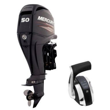 Motorinė valtis Kateris Romada 460 FISHING Deluxe version Variklis 50Ag  Aukšta kokybė! Sumontuotas Variklis Outboard motor Mercury F50 ELPT EFI