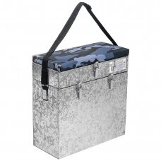 Naujiena Metalinė Žieminė dėžė 2-aukštų su minkšta sėdyne 28L ICE Fishing Box metallic