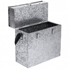 Naujiena Metalinė Žieminė dėžė 2-aukštų su minkšta sėdyne 28L ICE Fishing Box metallic