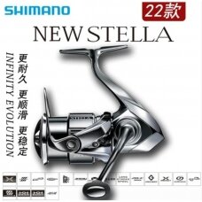 Naujuosias Stella Modelis 2023 metų RITĖ Shimano Reel Stella 22 FK 4000M 13-guolių Pagaminta Japonijoje
