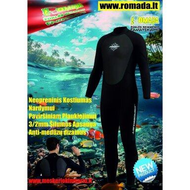 Nardymo kostiumas Neopreninis hidrokostiumas Nardymui Paviršiniam Plaukiojimui 3/2mm Šilumos Apsauga Anti-medūzų dizainas Wetsuit Nardymo kostiumas Neopreninis hidrokostiumas Nardymui Paviršiniam Plaukiojimui 3/2mm Šilumos Apsauga Anti-medūzų dizainas Wetsuit