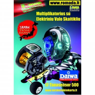 Naujas 2026m. DAIWA Multiplikatorius su Elektriniu Valo Skaitikliu 26-Tanasensor 500 Daiwa Naujas 2026m. DAIWA Multiplikatorius su Elektriniu Valo Skaitikliu 26-Tanasensor 500 Daiwa