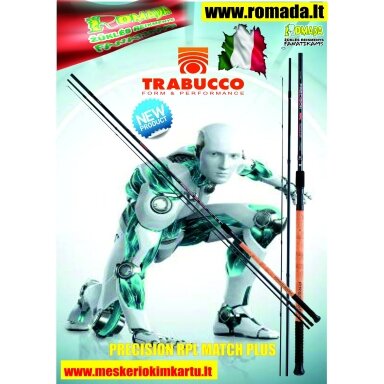 Naujiena 2024m Meškerė TRABUCCO  PRECISION RPL MATCH PLUS 4.2m Užmetimo svoris 8-25g