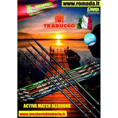 Naujiena 2024m Meškerė TRABUCCO  ACTIVA MATCH ALLROUND Bolognese 4.2m Užmetimo svoris 0-20g