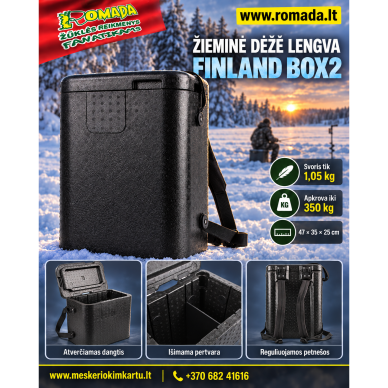 Naujiena Žieminė dėžė Lengva Finland BOX2 Kuprinė Naujiena Žieminė dėžė Lengva Finland BOX2 Kuprinė