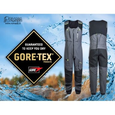 GORETEX Kelnės aukštos su petnešomis GTX Gore-Tex Pagaminti Europoje Aukšta kokybė! Vandeniui Atsparumas 100% Kvėpavimas Membrana 30.000