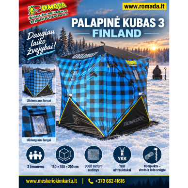 PALAPINĖ KUBAS 3 XL Finland Plotis-180cm Ilgis-180cm Aukštis-200cm PALAPINĖ KUBAS 3 XL Finland Plotis-180cm Ilgis-180cm Aukštis-200cm