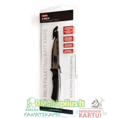 Peilis Leeda 4in Fillet Knife su galąstuvu Wychwood Peilis Leeda 4in Fillet Knife su galąstuvu Wychwood